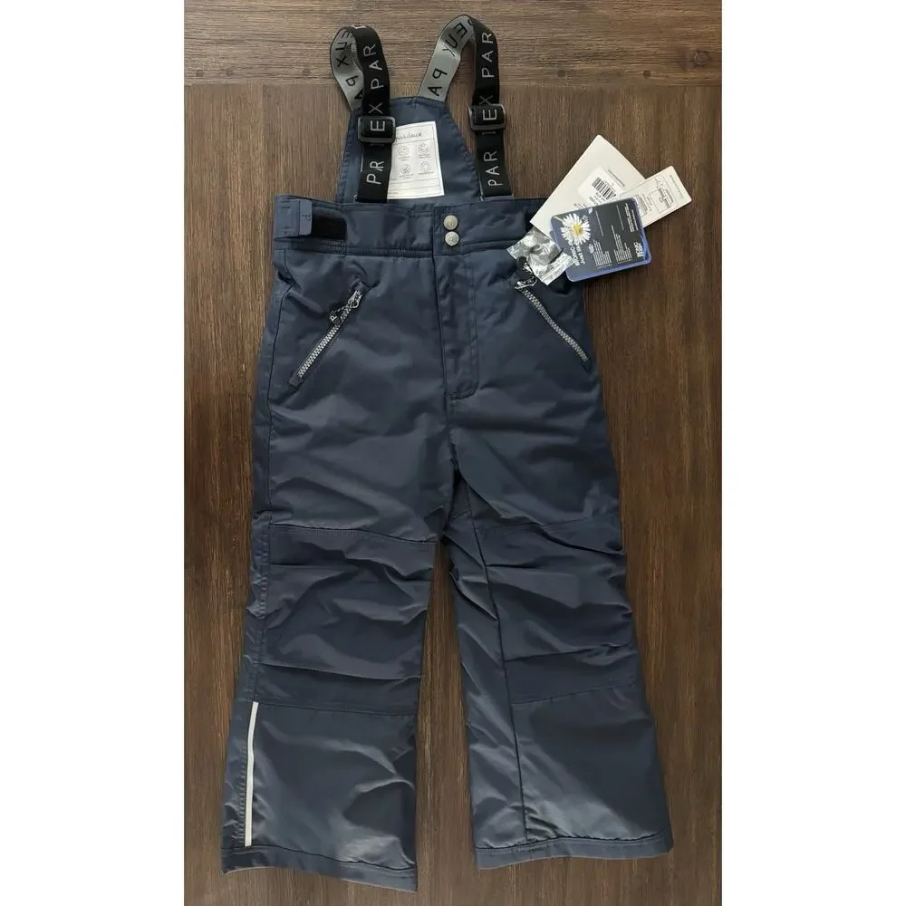 Deux Par Deux Ski Bib Snow Pants Salopettes Kids 5 Years Blue Waterproof NWT